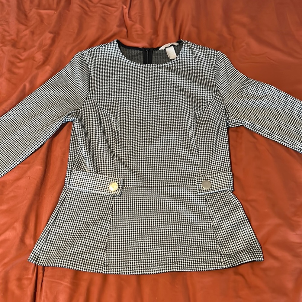 Black & White Blouse